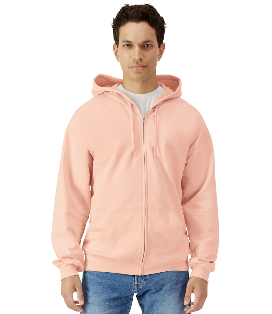 Gildan Softstyle midweight fleece adult full-zip hooded sweatshirt