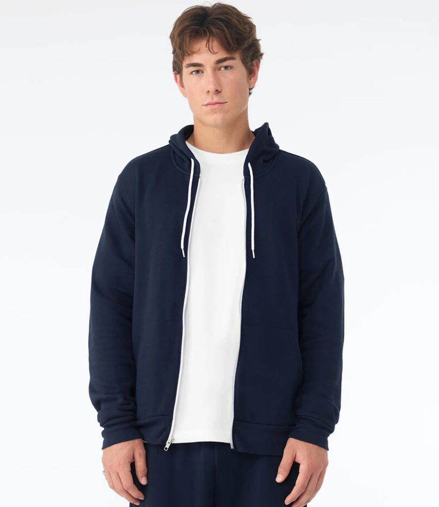 Bella+Canvas Unisex polycotton fleece full-zip hoodie