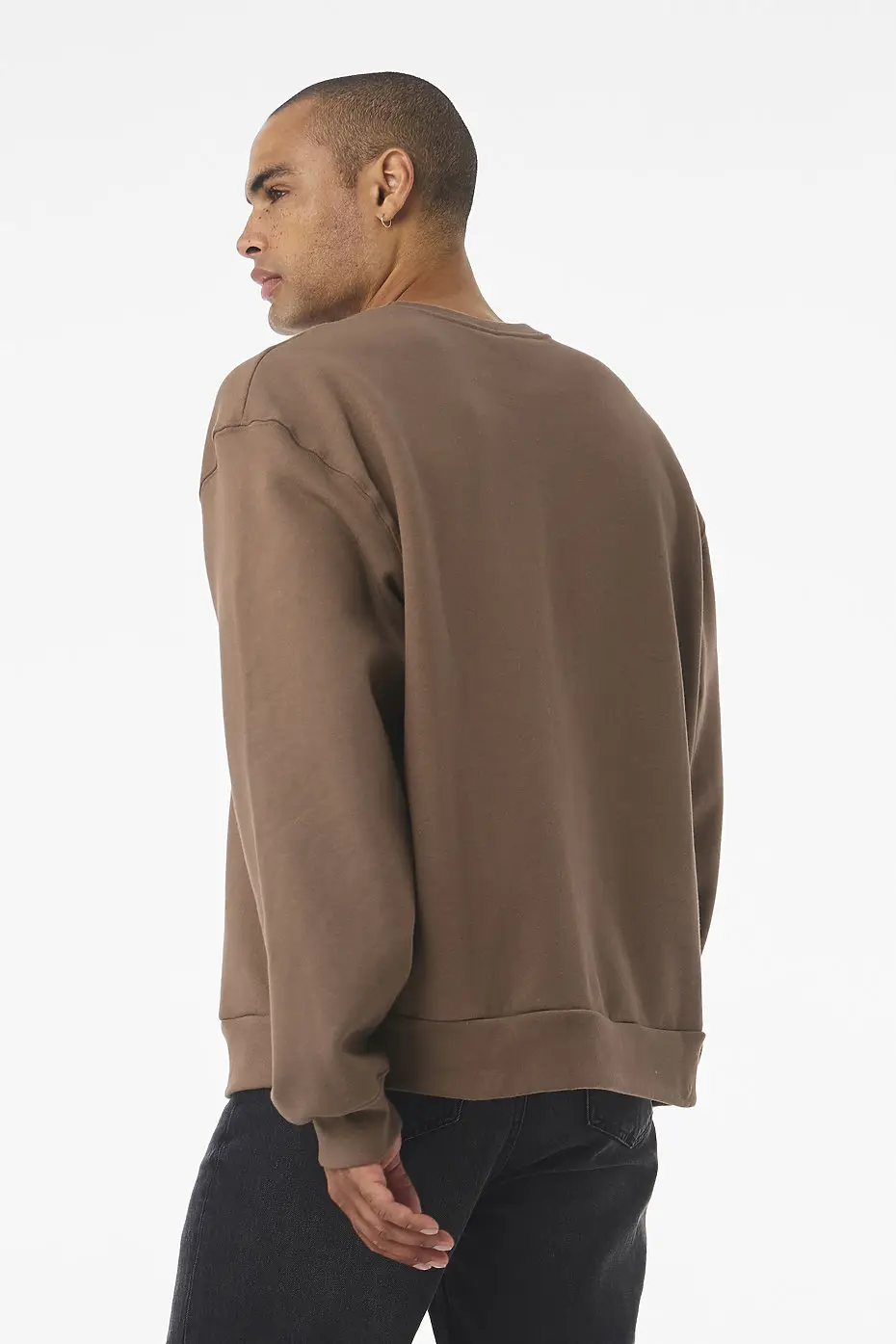 Bella+Canvas Unisex crew neck heavy sweatshirt – Vintage Brown – photograph 3
