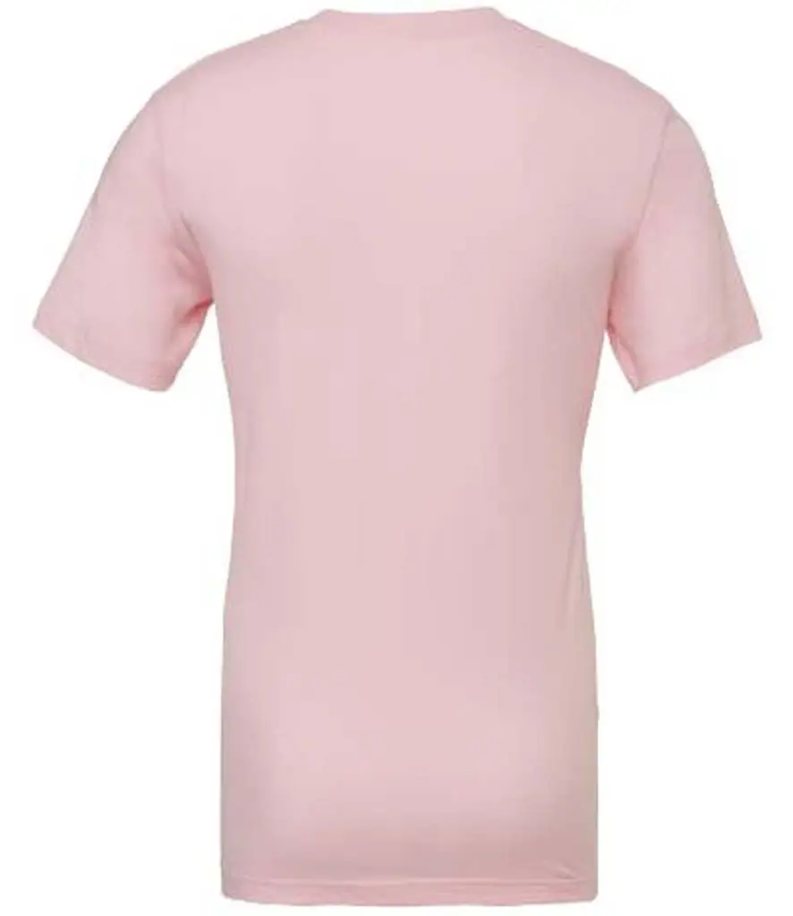 Bella+Canvas Unisex Jersey crew neck t-shirt – Soft Pink – CV3001 Soft Pink Back