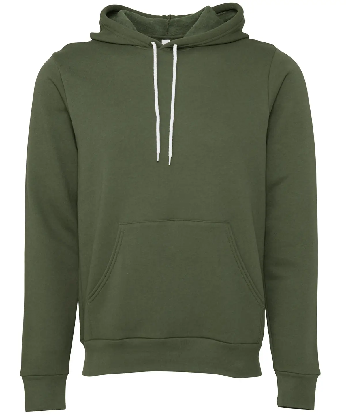Bella+Canvas Unisex polycotton fleece pullover hoodie – Military Green