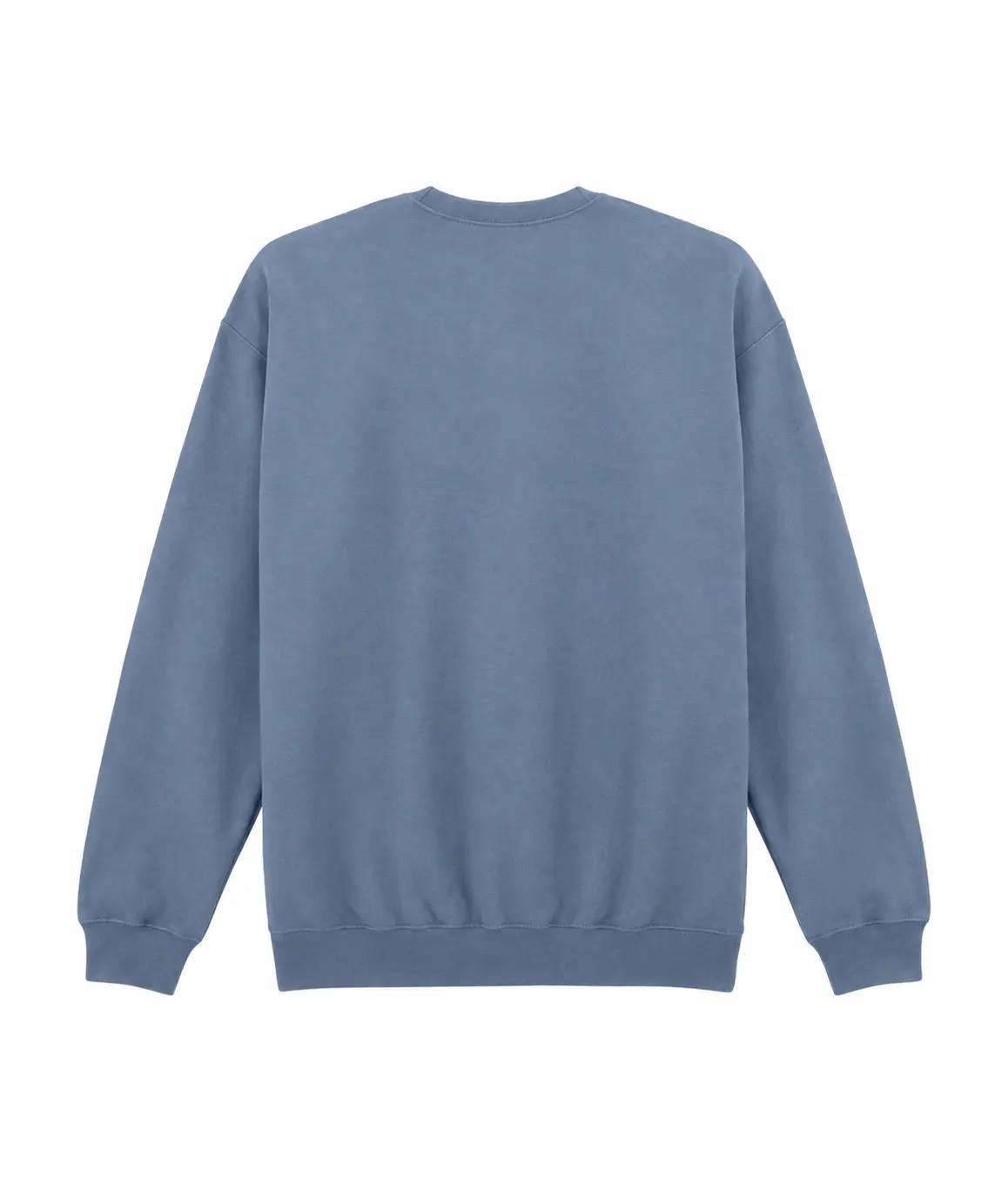 Gildan Softstyle midweight fleece adult crew neck – Stone Blue – Illustrative view: back