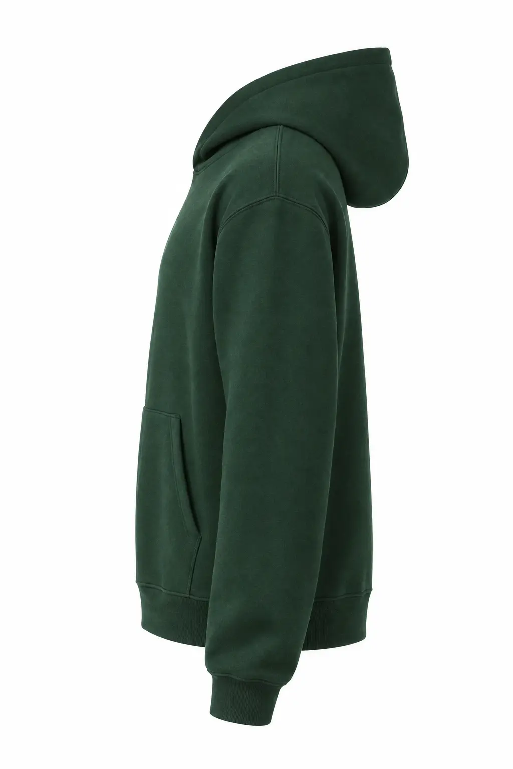 Bella+Canvas Unisex heavy pullover hoodie – Forest – Illustrative view: side