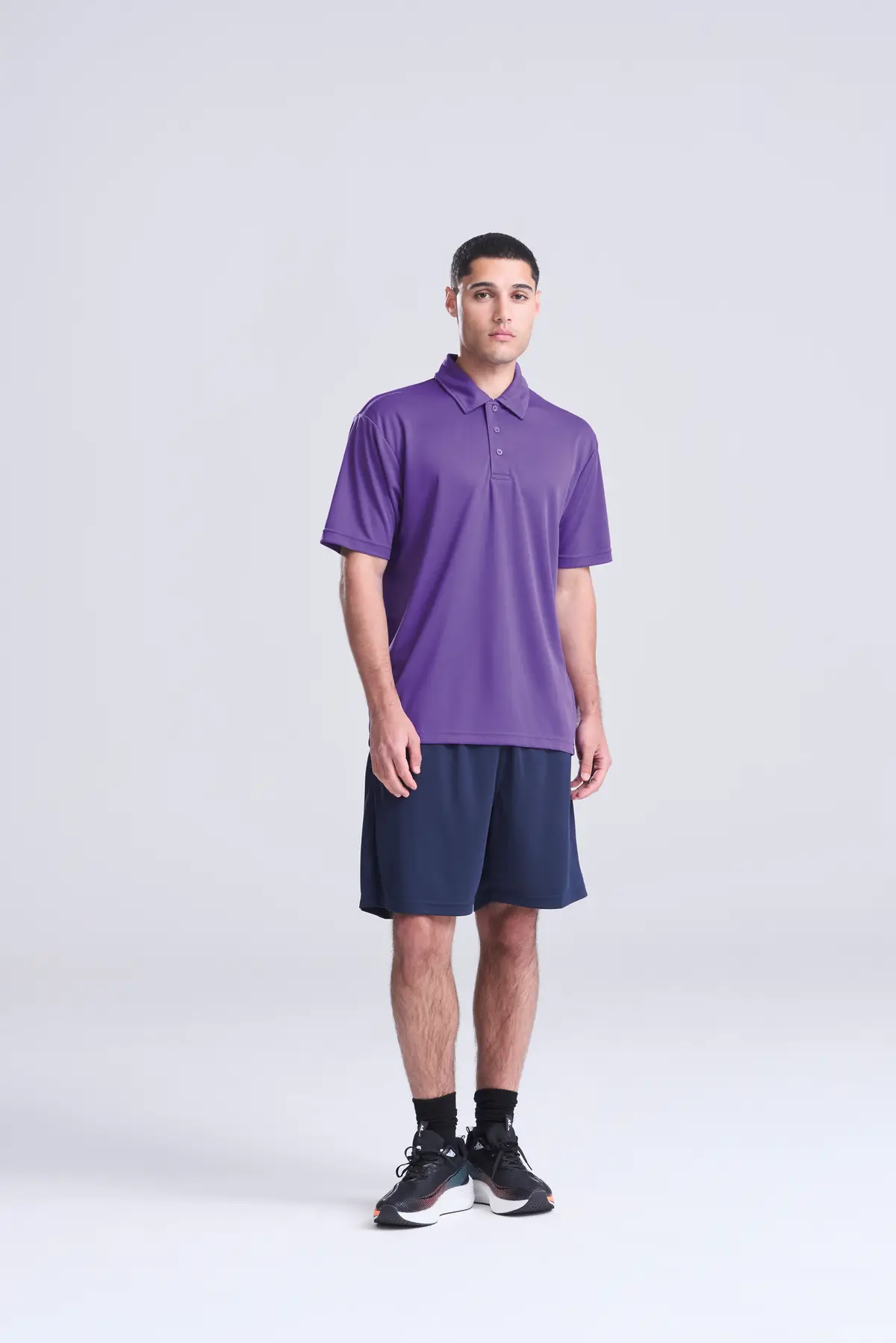 AWDis Just Cool Cool polo – Purple – Original on-model photograph 00