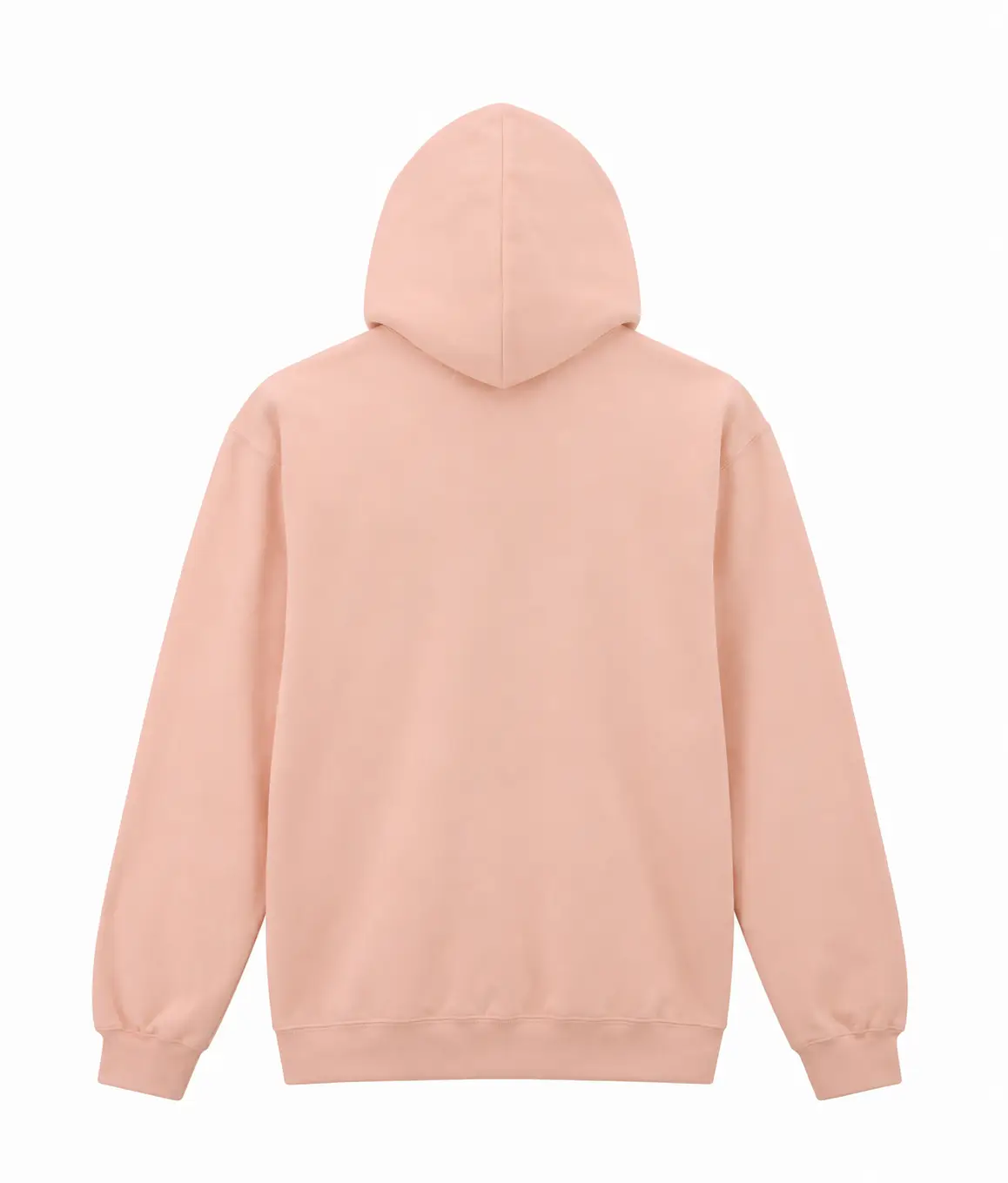 Gildan Softstyle midweight fleece adult full-zip hooded sweatshirt – Dusty Rose – Illustrative view: back