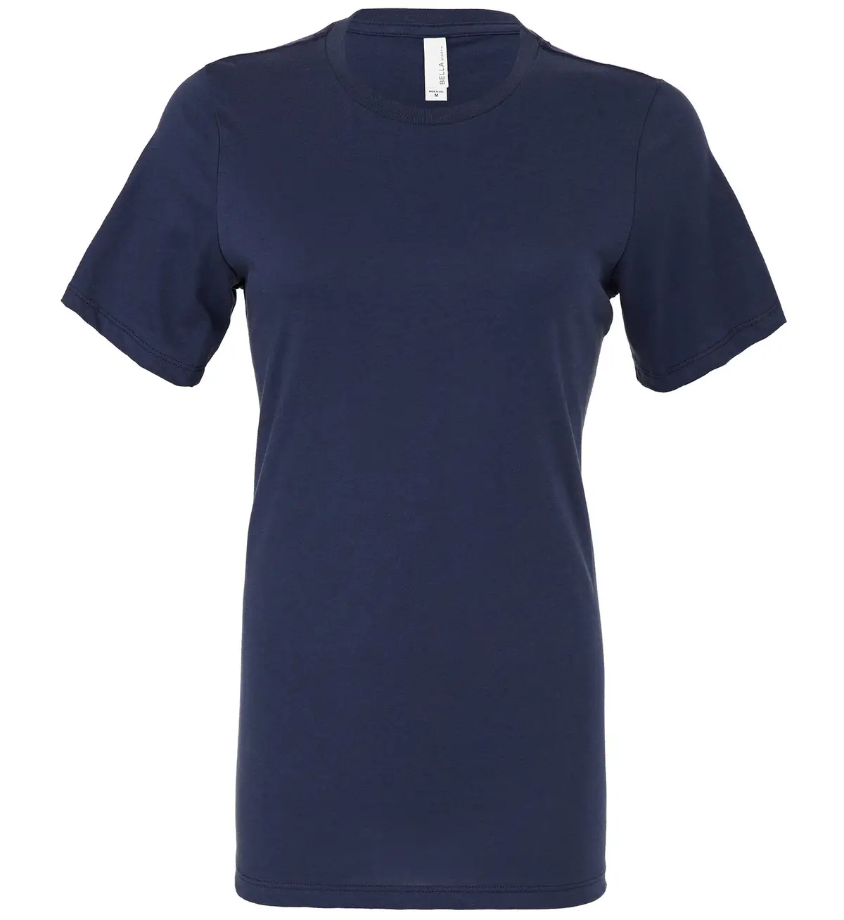 Bella+Canvas Women's relaxed Jersey short sleeve tee – Navy – BL6400 Navy Front
