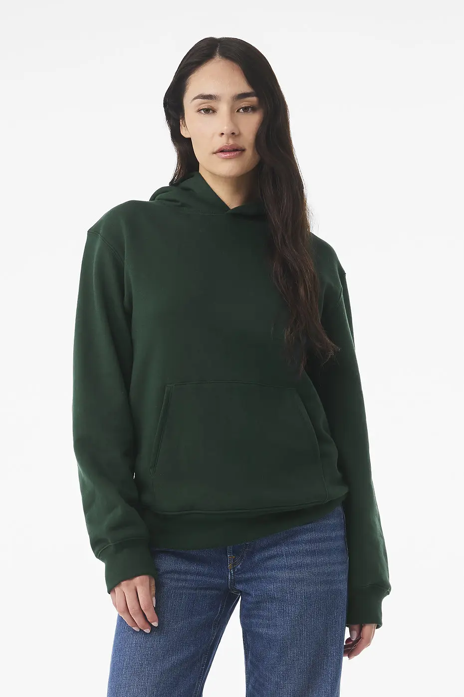 Bella+Canvas Unisex heavy pullover hoodie – Forest – photograph 4