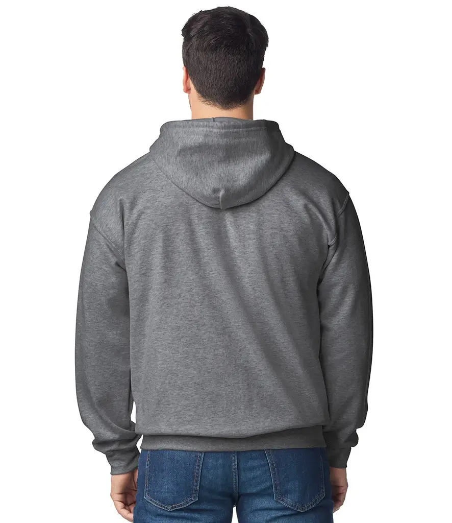 Gildan Heavy Blend full-zip hooded sweatshirt – Graphite Heather – GD58 Graphite Heather Model