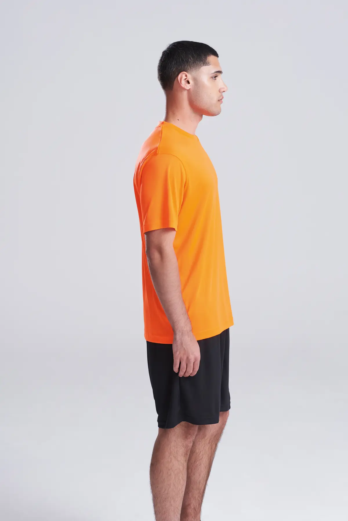 AWDis Just Cool Cool smooth T – Electric Orange – Original on-model photograph 02