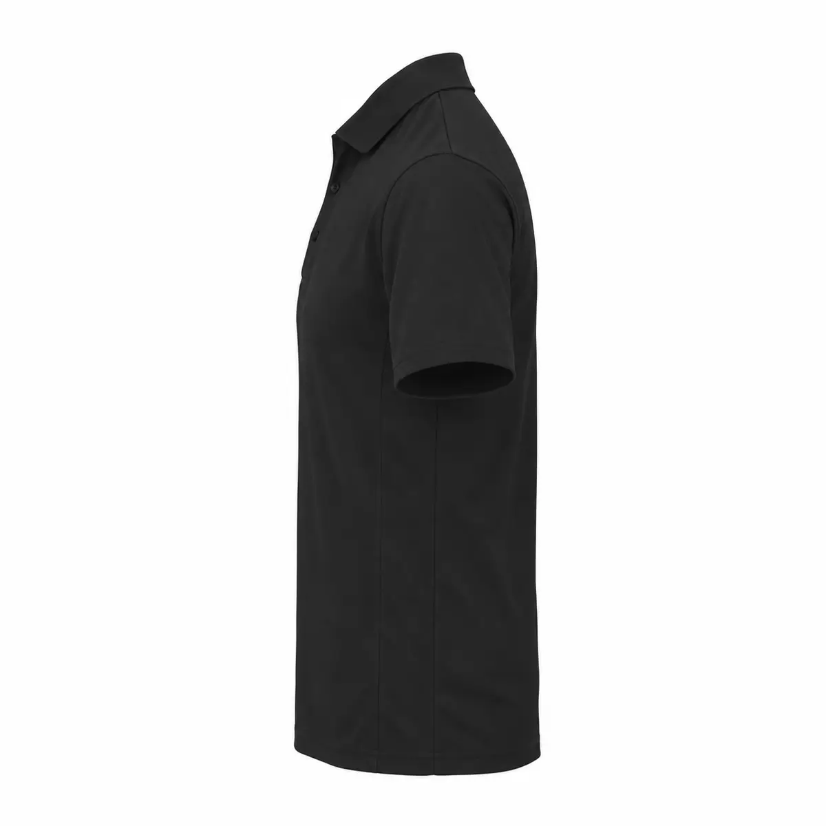 AWDis Just Cool SuperCool performance polo – Jet Black – Illustrative view: side