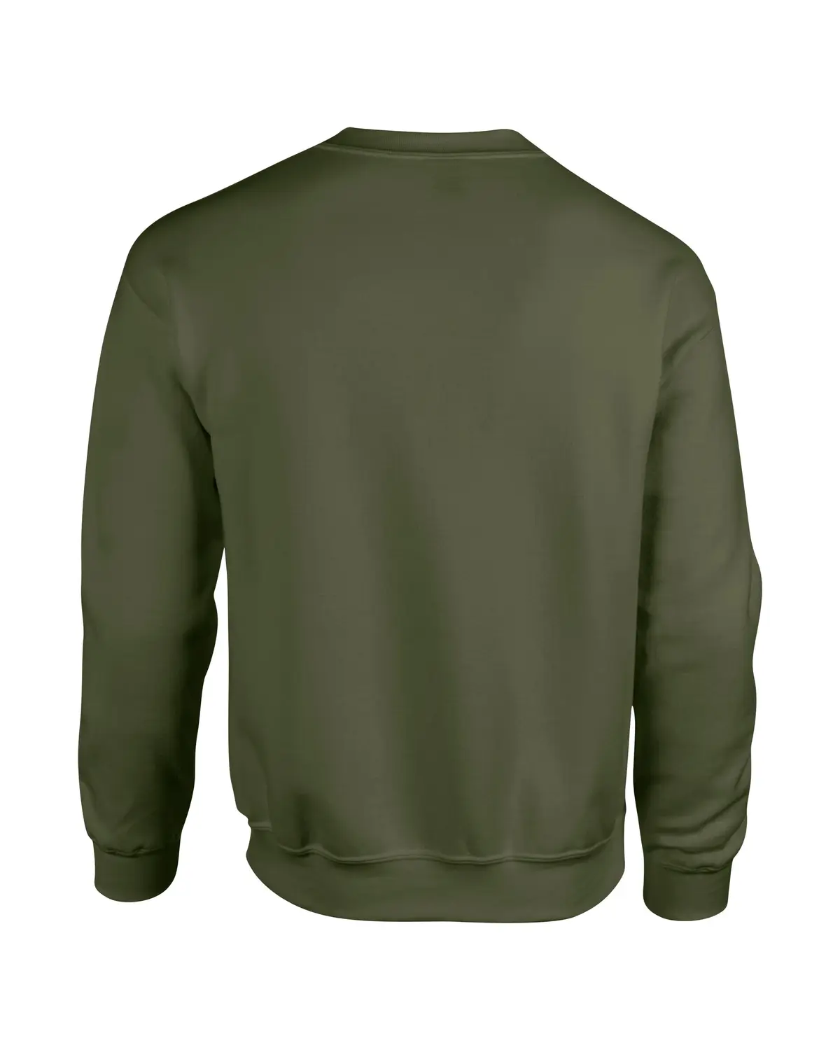 Gildan Heavy Blend Sweatshirt – Military Green – Original product photograph: back