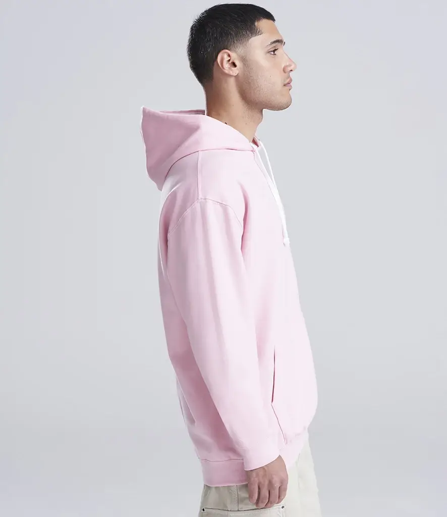 AWDis Just Hoods Varsity hoodie – Baby Pink/Arctic White – JH003 Baby Pink/Arctic White Model