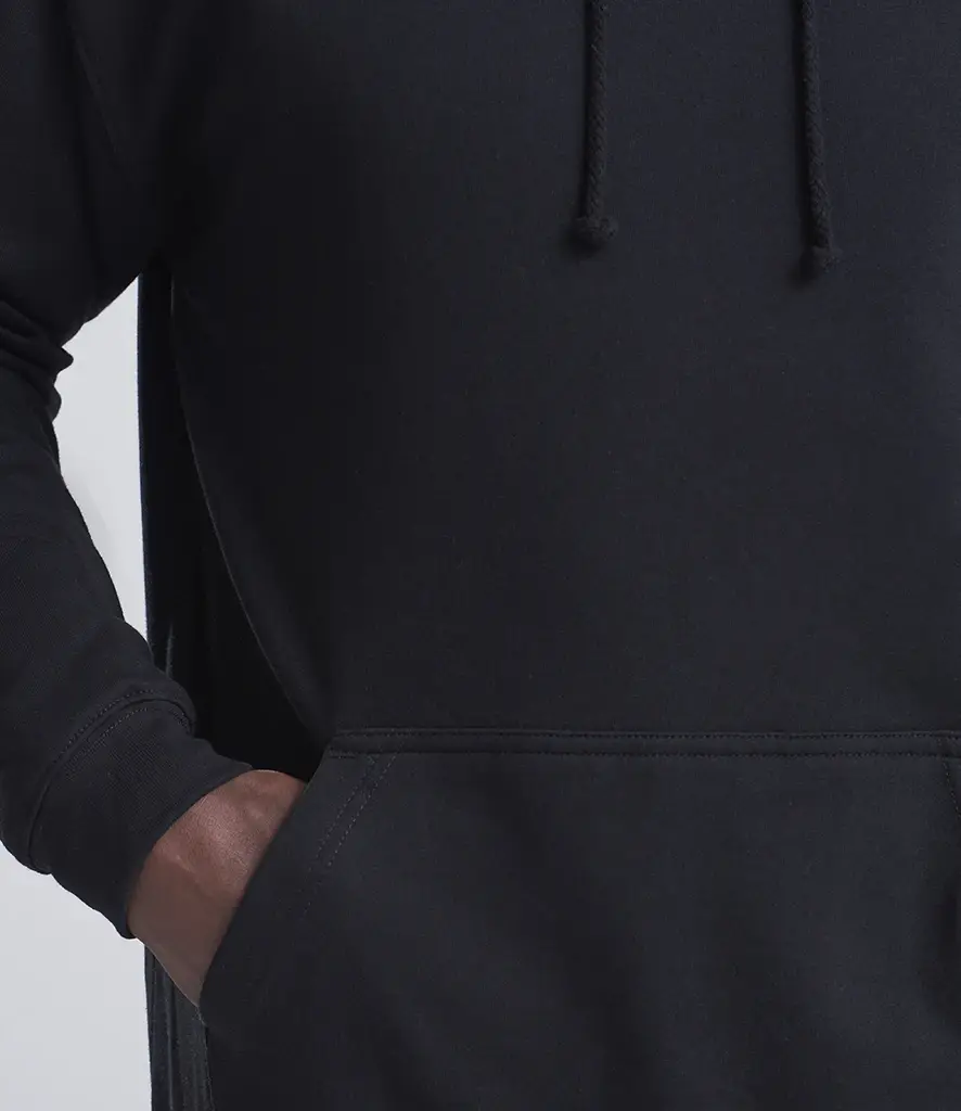 AWDis College Hoodie – Deep Black – JH001 Deep Black Model