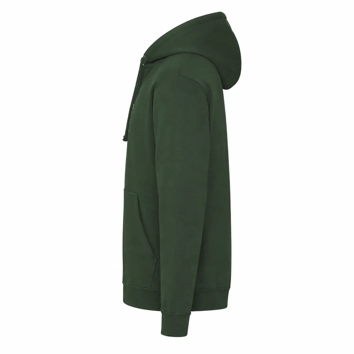 AWDis Just Hoods Zoodie – Bottle Green – Illustrative view: side