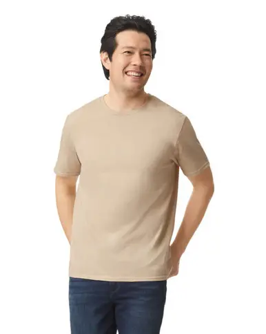 Gildan Softstyle Unisex T-Shirt – Sand – photograph 7