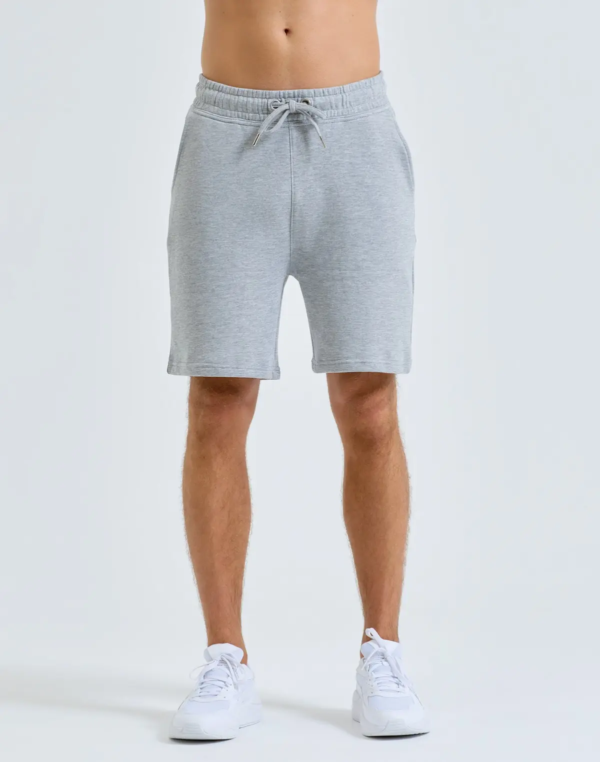 TriDri Jogger Shorts – Heather Grey – Manufacturer original on-model photograph