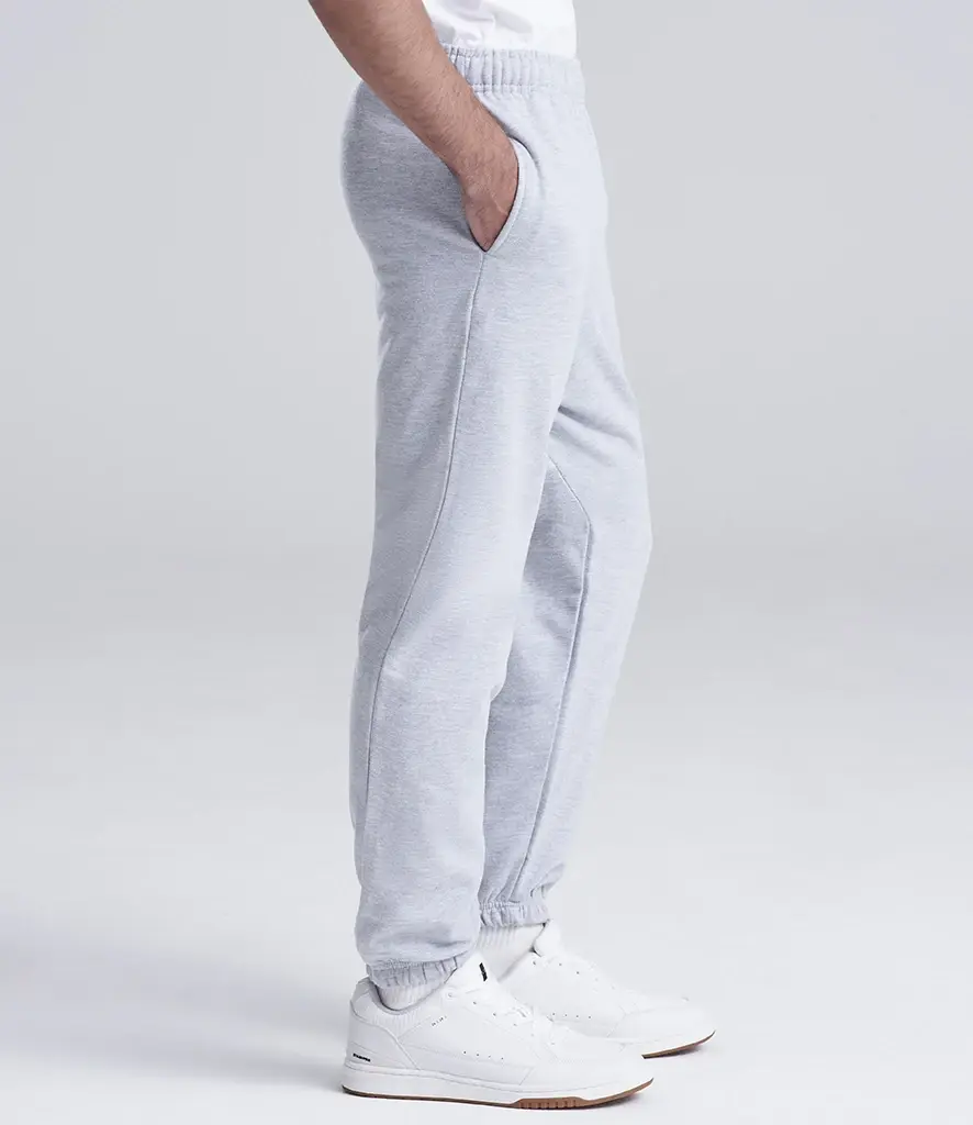 AWDis Just Hoods College cuffed sweatpants – Heather Grey – JH072 Heather Grey Model
