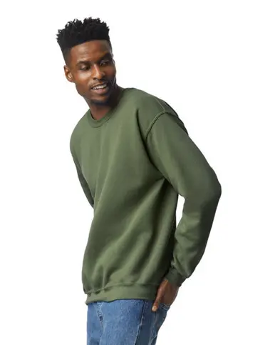 Gildan Heavy Blend Sweatshirt – Military Green – photograph 6