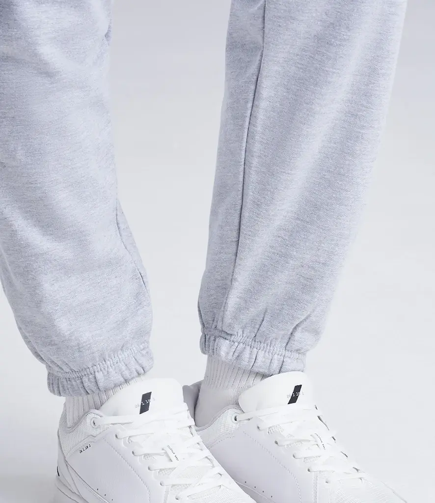 AWDis Just Hoods College cuffed sweatpants – Heather Grey – JH072 Heather Grey Model