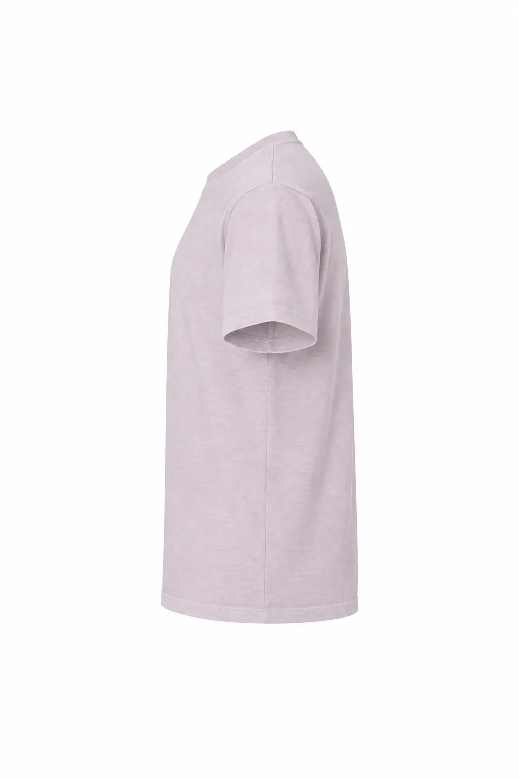 Bella+Canvas Unisex heavyweight washed tee – Washed Lavender – Illustrative view: side