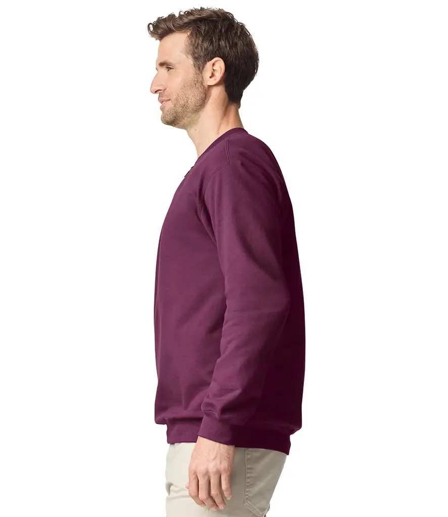 Gildan Softstyle midweight adult fleece 1/4-zip sweatshirt – Maroon – GD612 Maroon Model