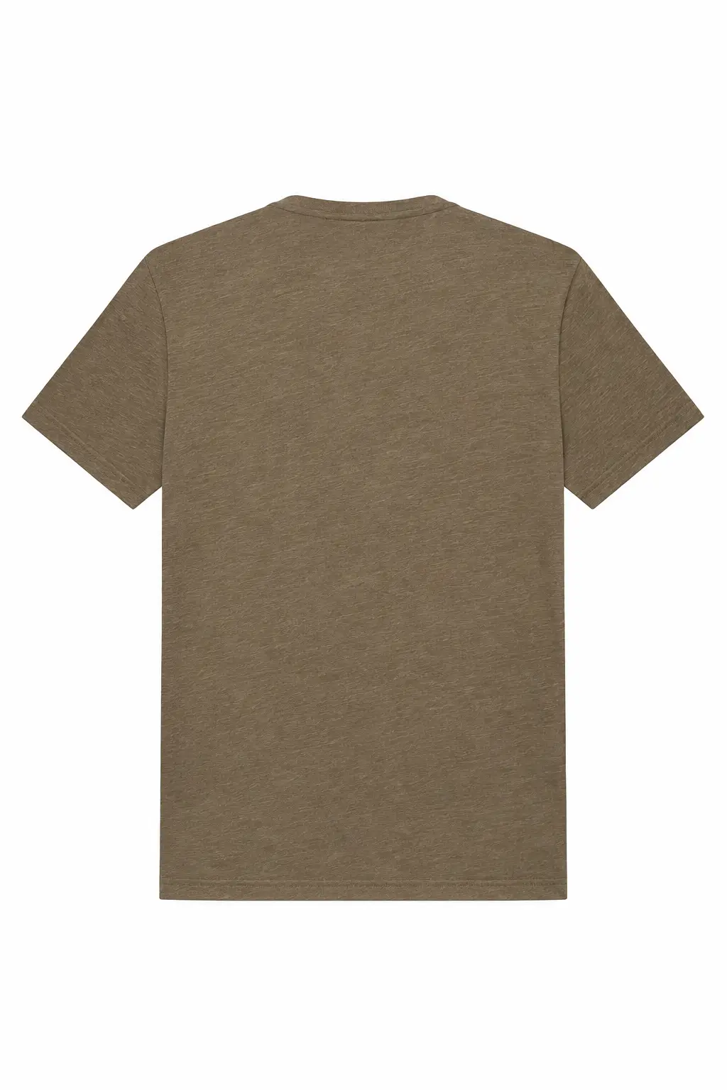 Bella+Canvas Unisex sueded tee – Heather Olive – Illustrative view: back