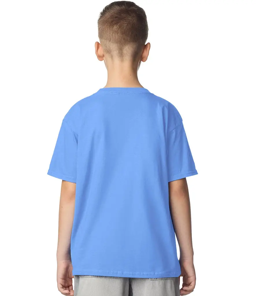 Gildan Softstyle youth ringspun t-shirt – Carolina Blue – GD01B Carolina Blue Model