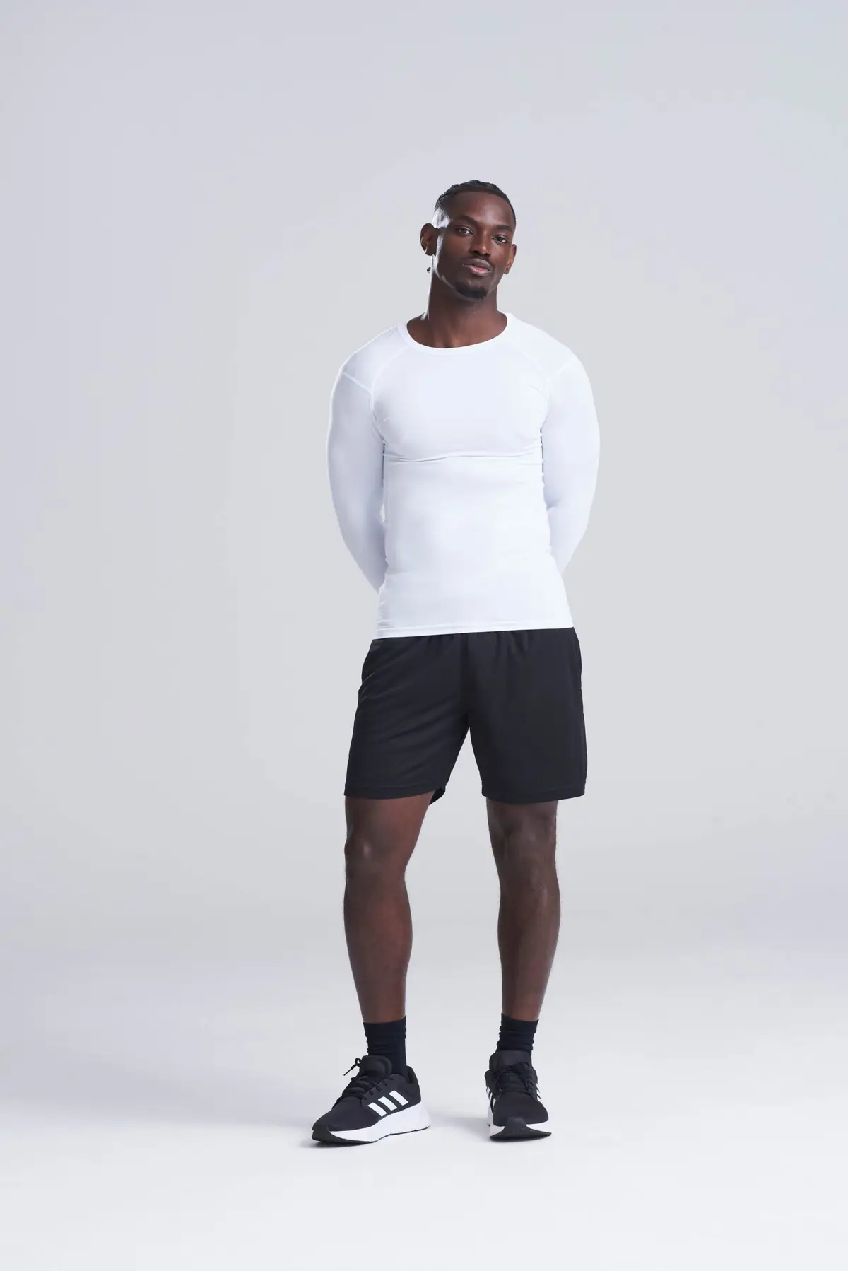 AWDis Just Cool Cool shorts – Jet Black – AWDis original on-model photograph