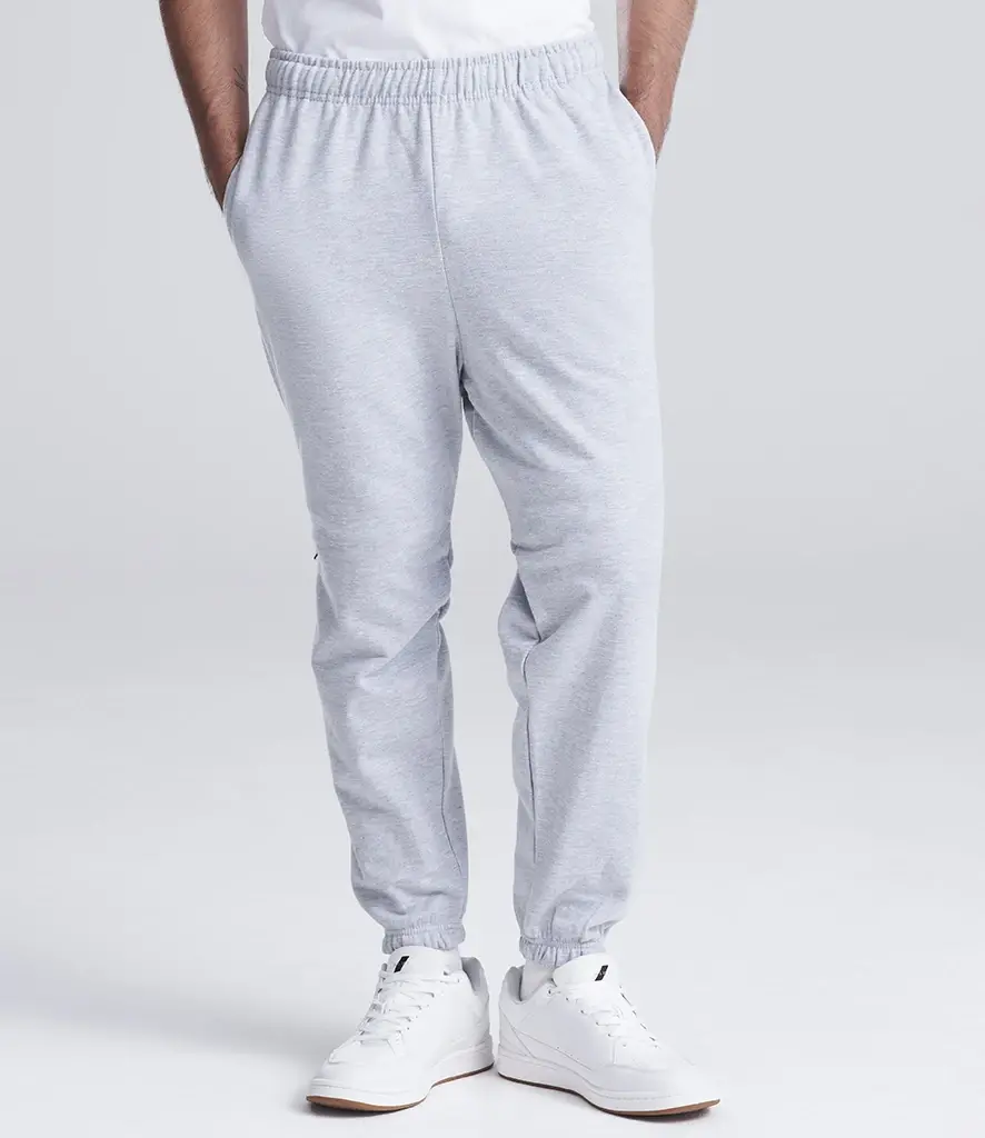 AWDis Just Hoods College cuffed sweatpants – Heather Grey – JH072 Heather Grey Model