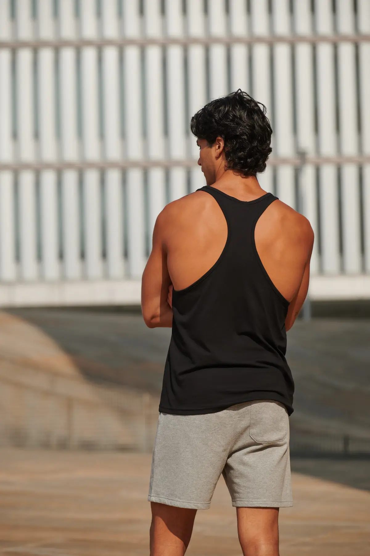 SF Clothing Muscle Vest – Black – Manufacturer original on-model photograph