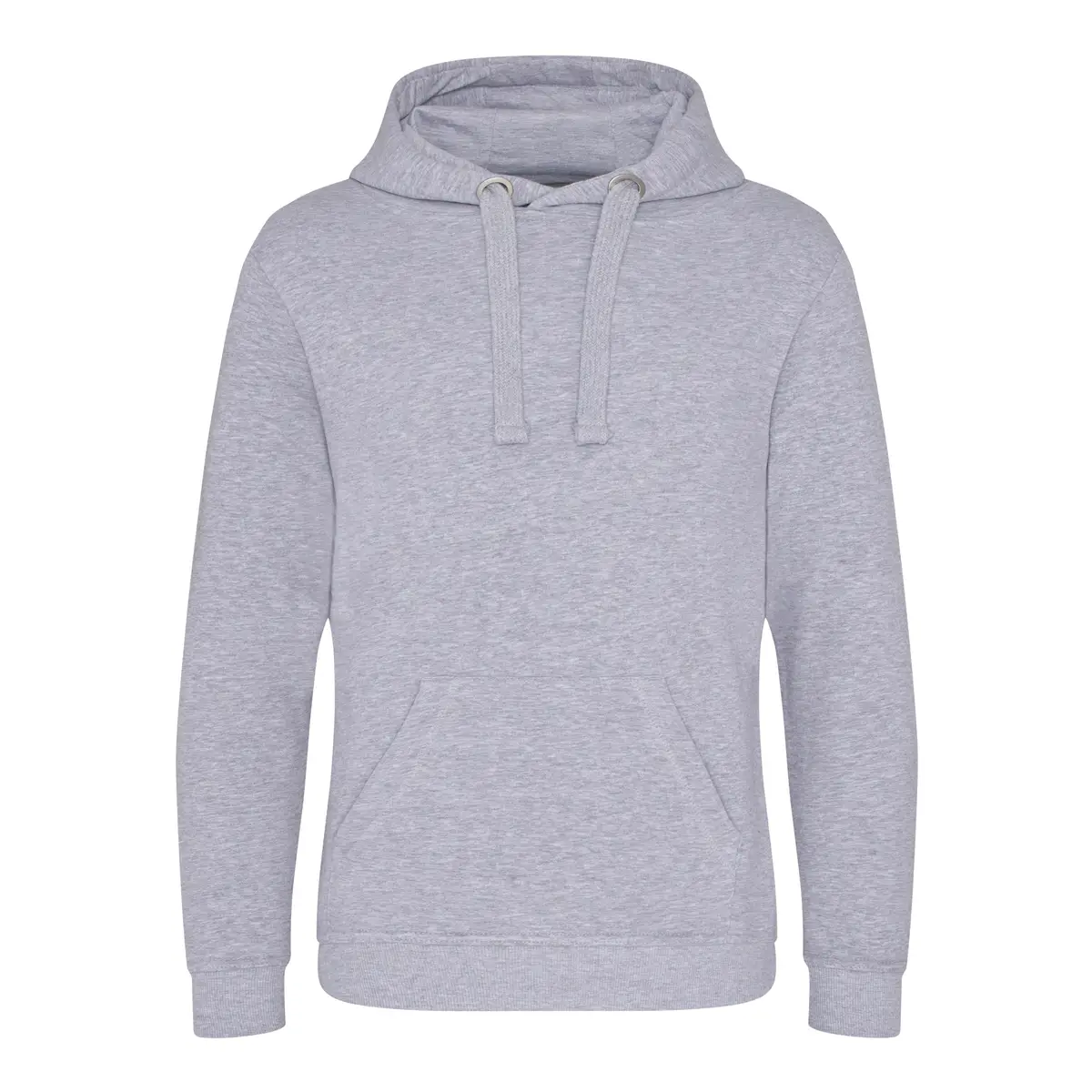 AWDis Just Hoods Heavyweight hoodie – Heather Grey – Manufacturer original blank front