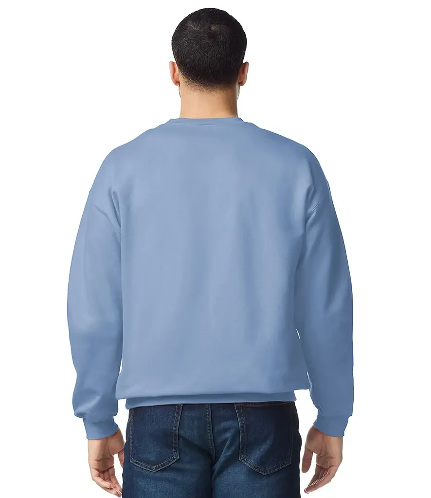 Gildan Softstyle midweight fleece adult crew neck – Stone Blue – GD67 Stone Blue Model