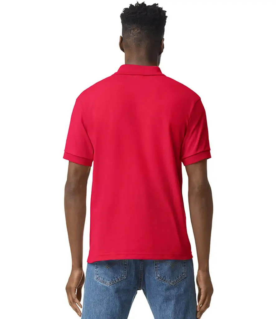 Gildan DryBlend Jersey knit polo – Red – GD40 Red Model