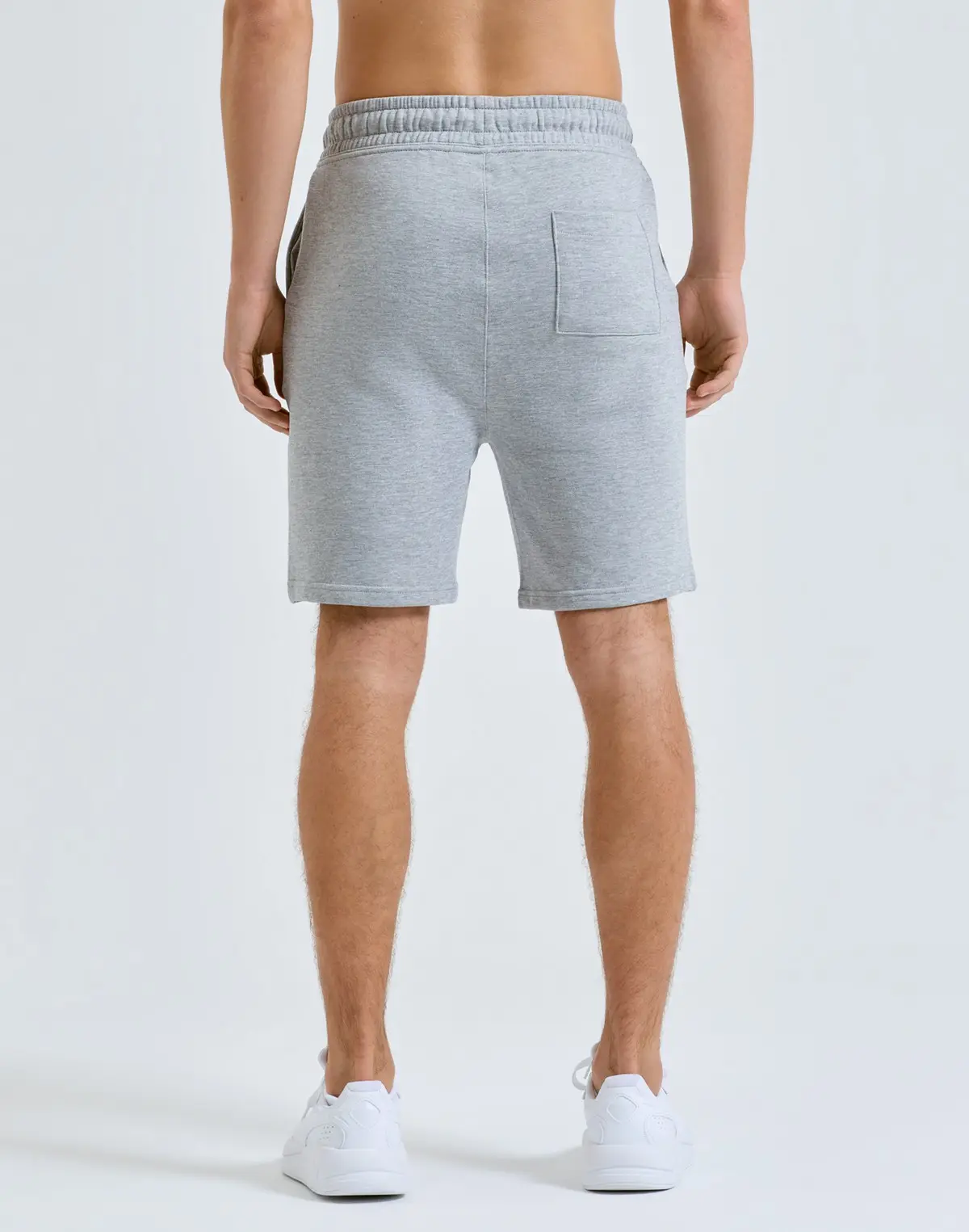 TriDri Jogger Shorts – Heather Grey – Manufacturer original on-model photograph