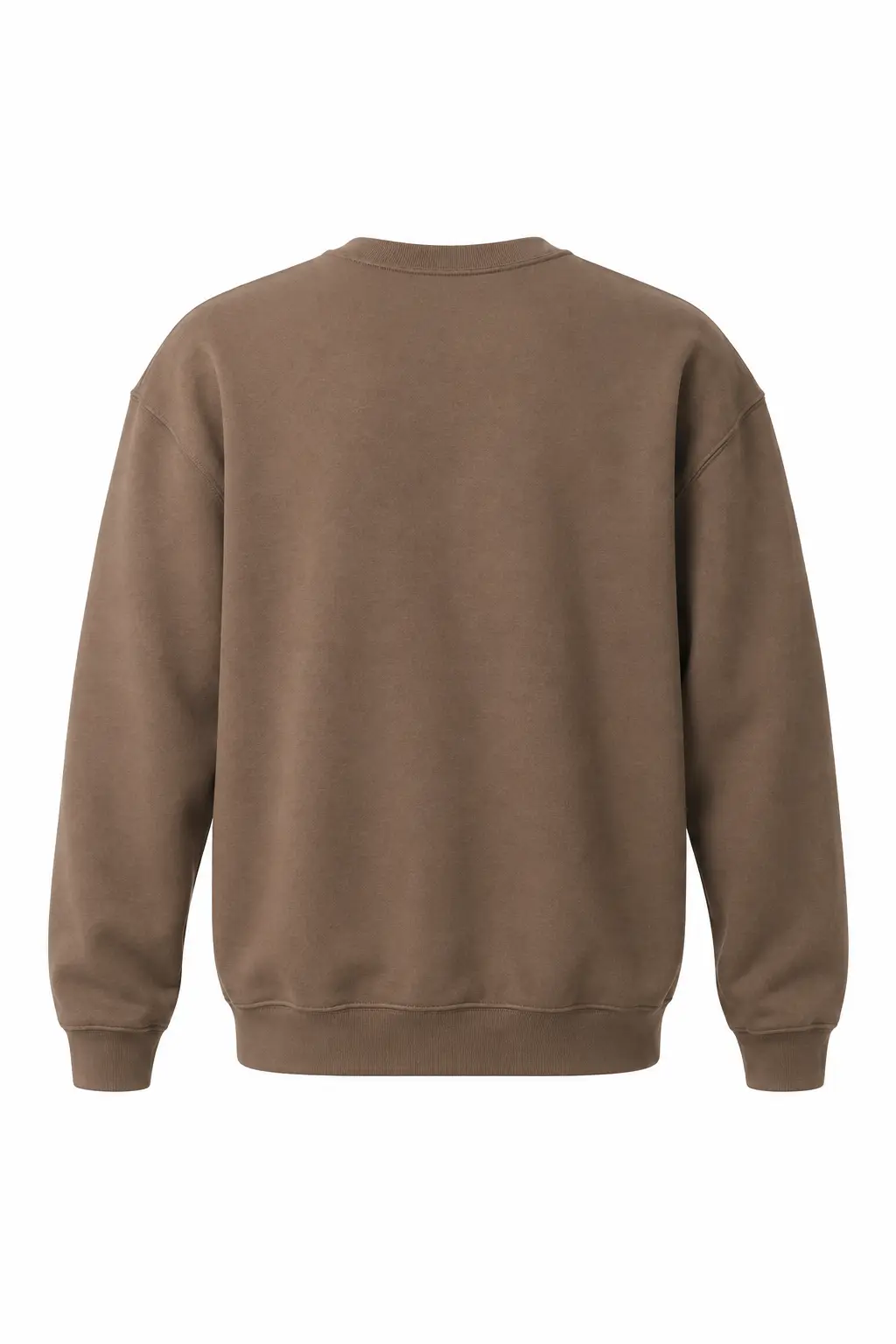 Bella+Canvas Unisex crew neck heavy sweatshirt – Vintage Brown – Illustrative view: back