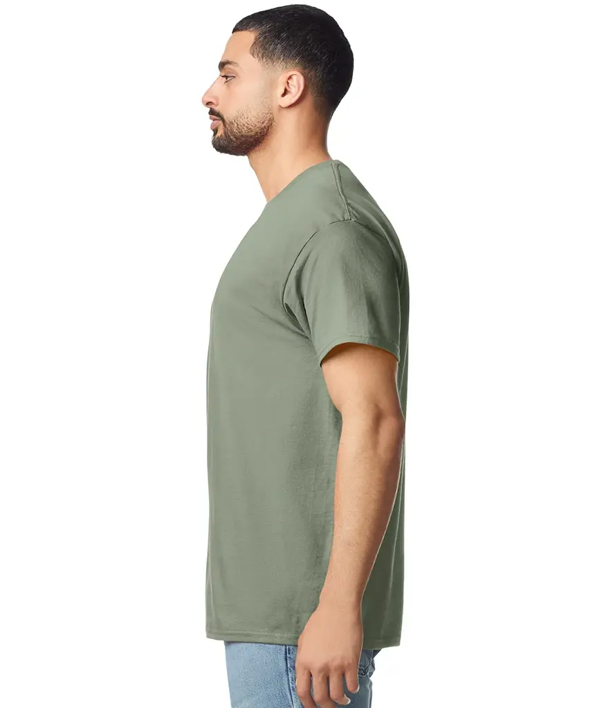 Gildan Light cotton adult t-shirt – Sage – GD03 Sage Model
