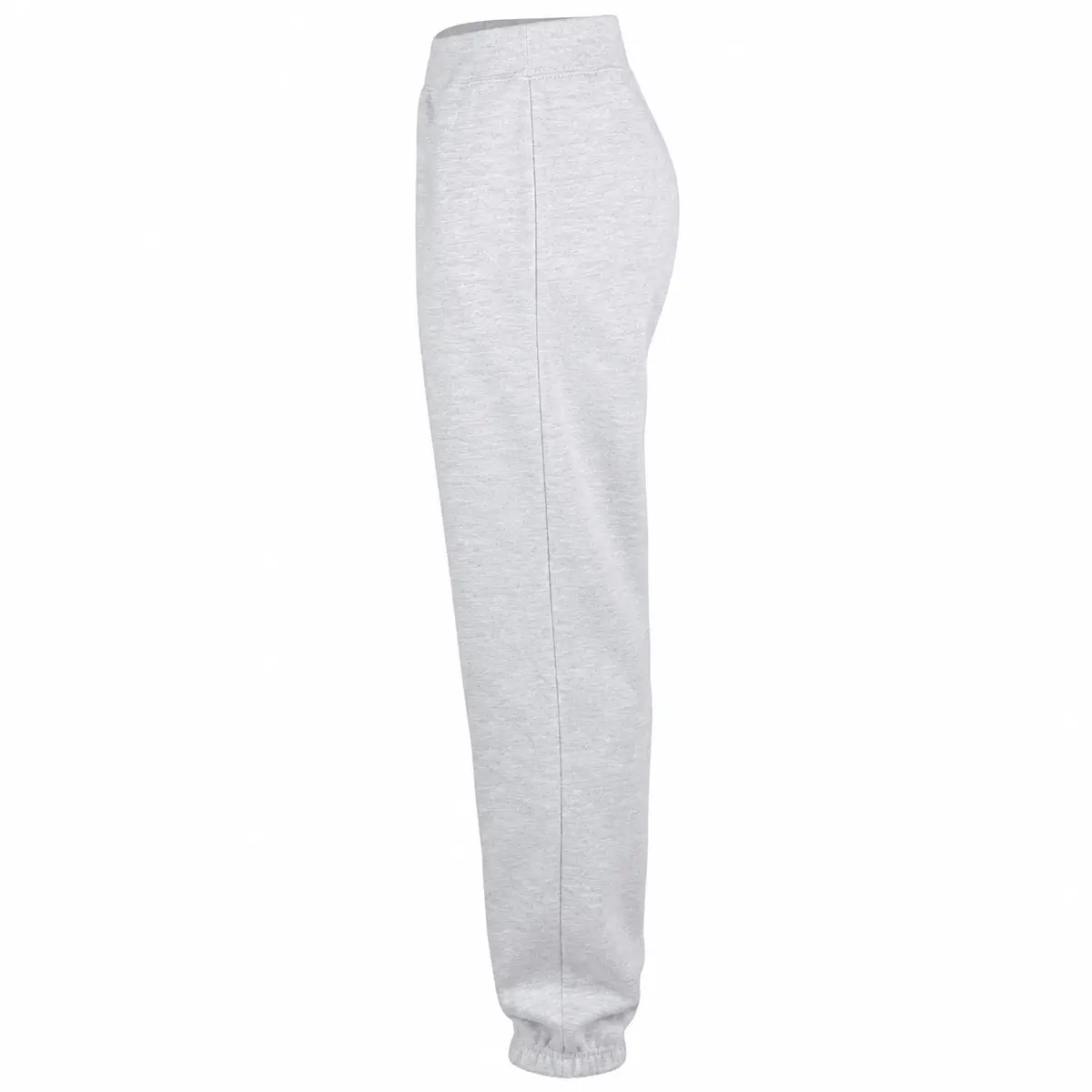 AWDis Just Hoods College cuffed sweatpants – Heather Grey – Illustrative view: side