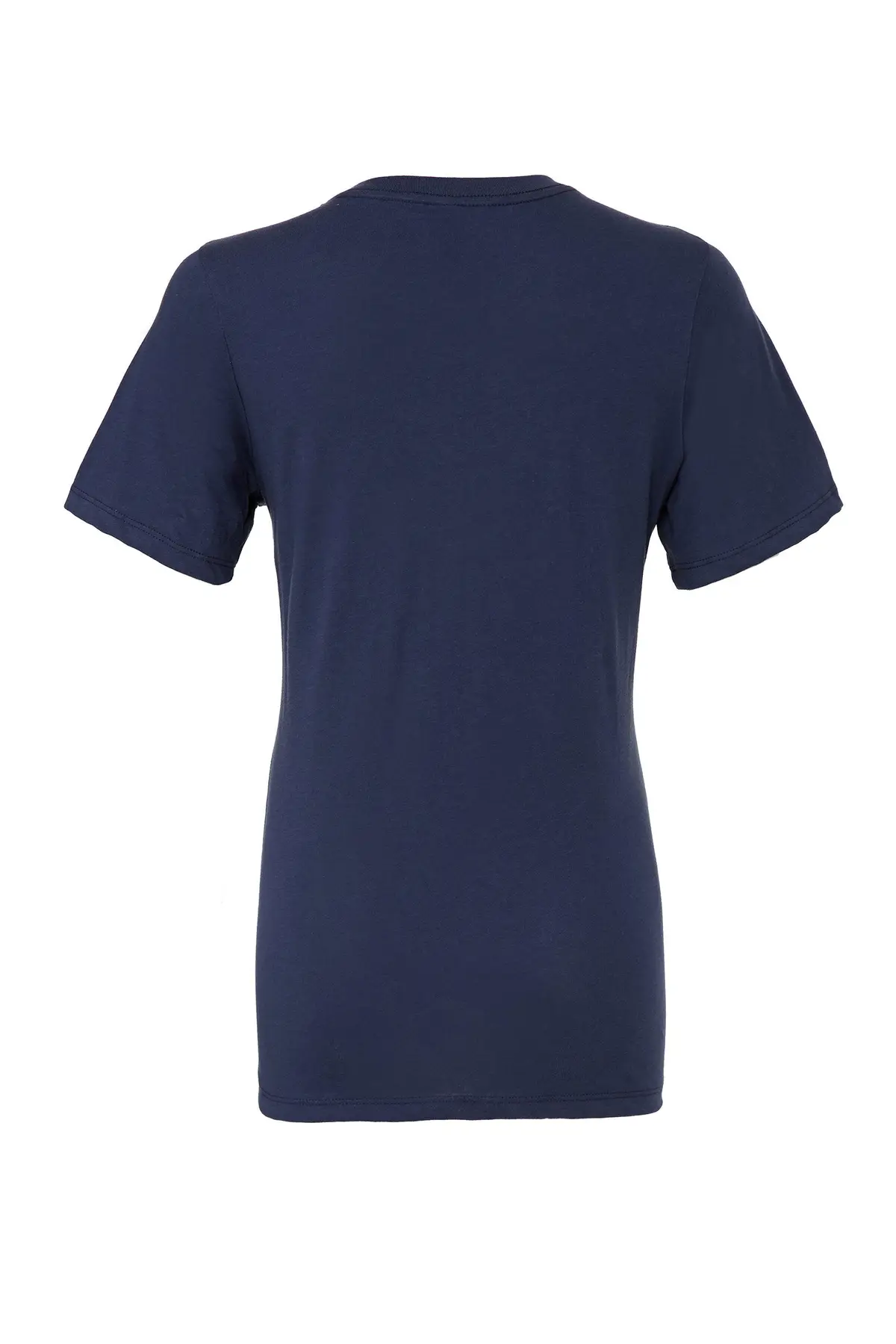 Bella+Canvas Women's relaxed Jersey short sleeve tee – Navy – Manufacturer original blank back