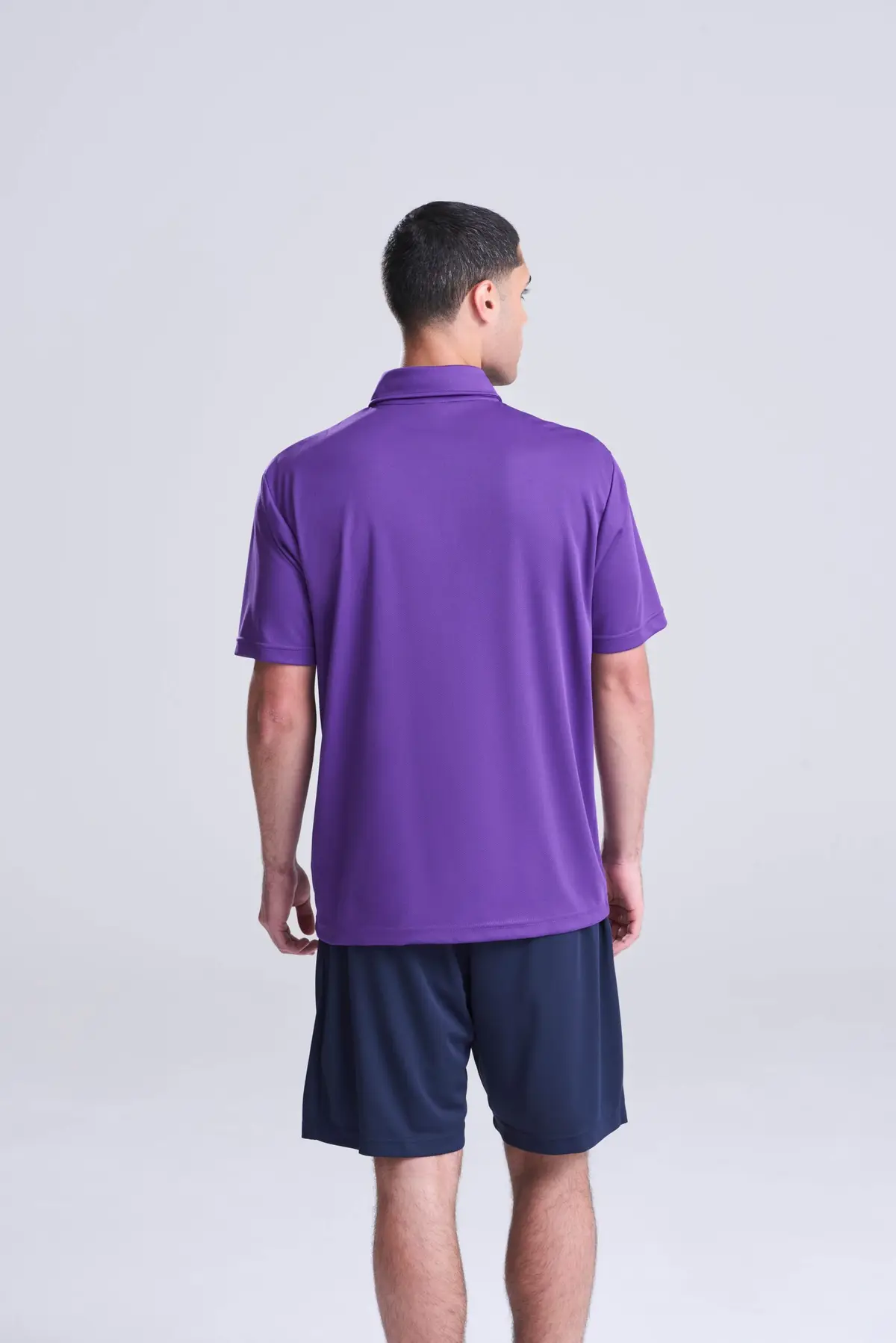 AWDis Just Cool Cool polo – Purple – AWDis original on-model photograph