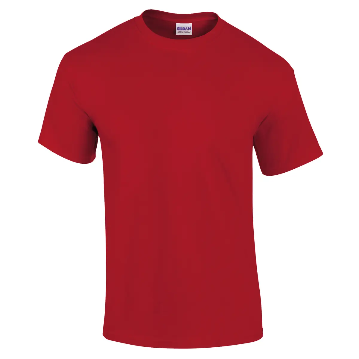 Gildan Ultra Cotton adult t-shirt – Red – GD02 Red Front