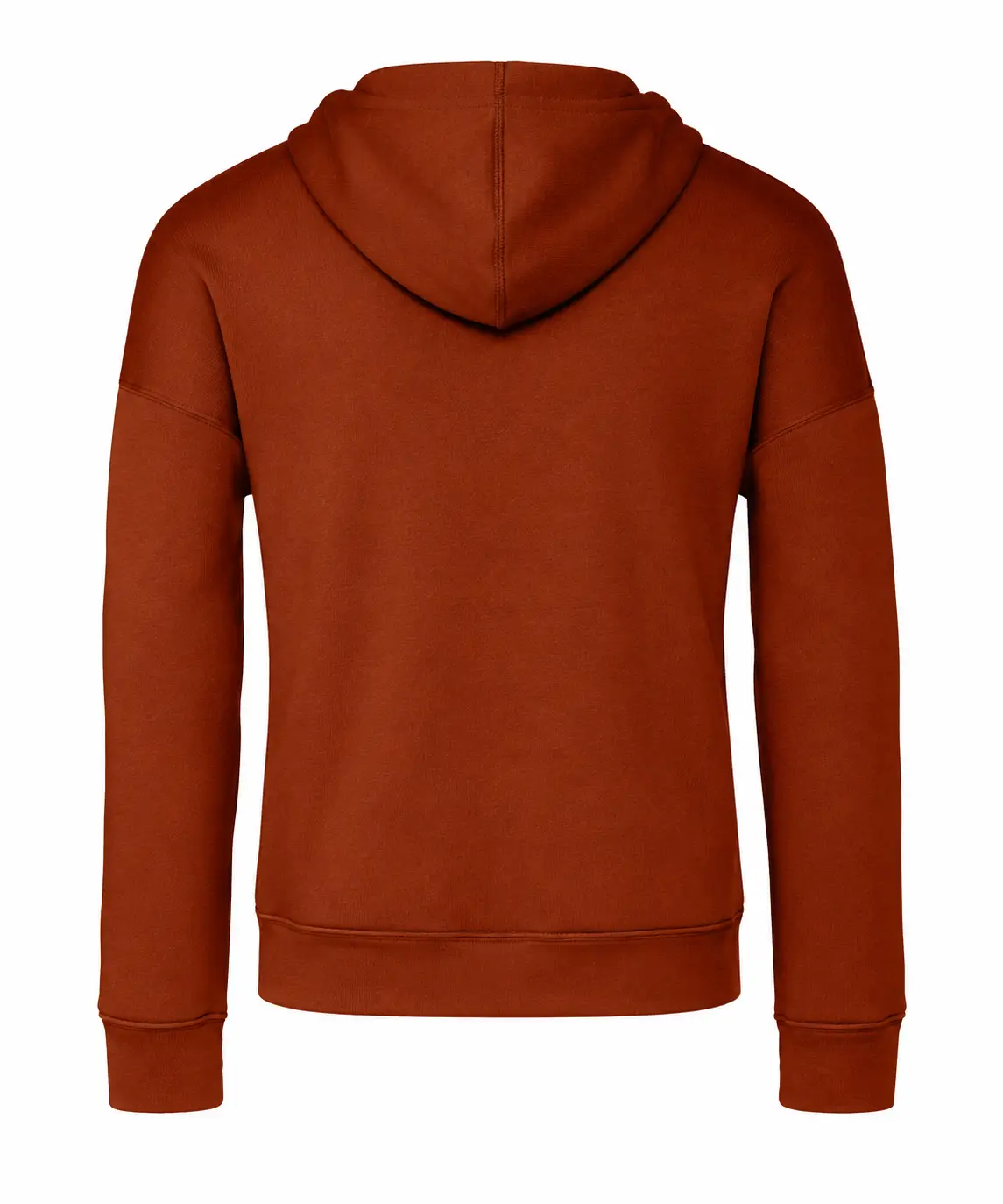 Bella+Canvas Unisex sponge fleece pullover DTM hoodie – Brick – Illustrative view: back