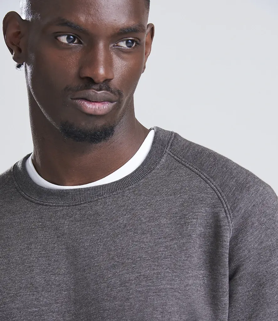 AWDis Just Hoods Graduate heavyweight sweatshirt – Charcoal – JH130 Charcoal Model