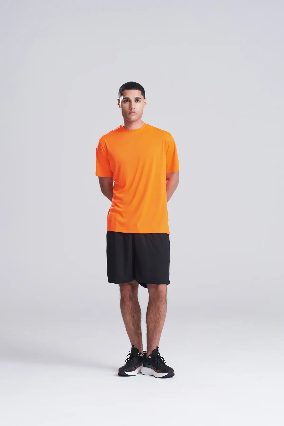 AWDis Just Cool Cool smooth T – Electric Orange – Original on-model photograph 00