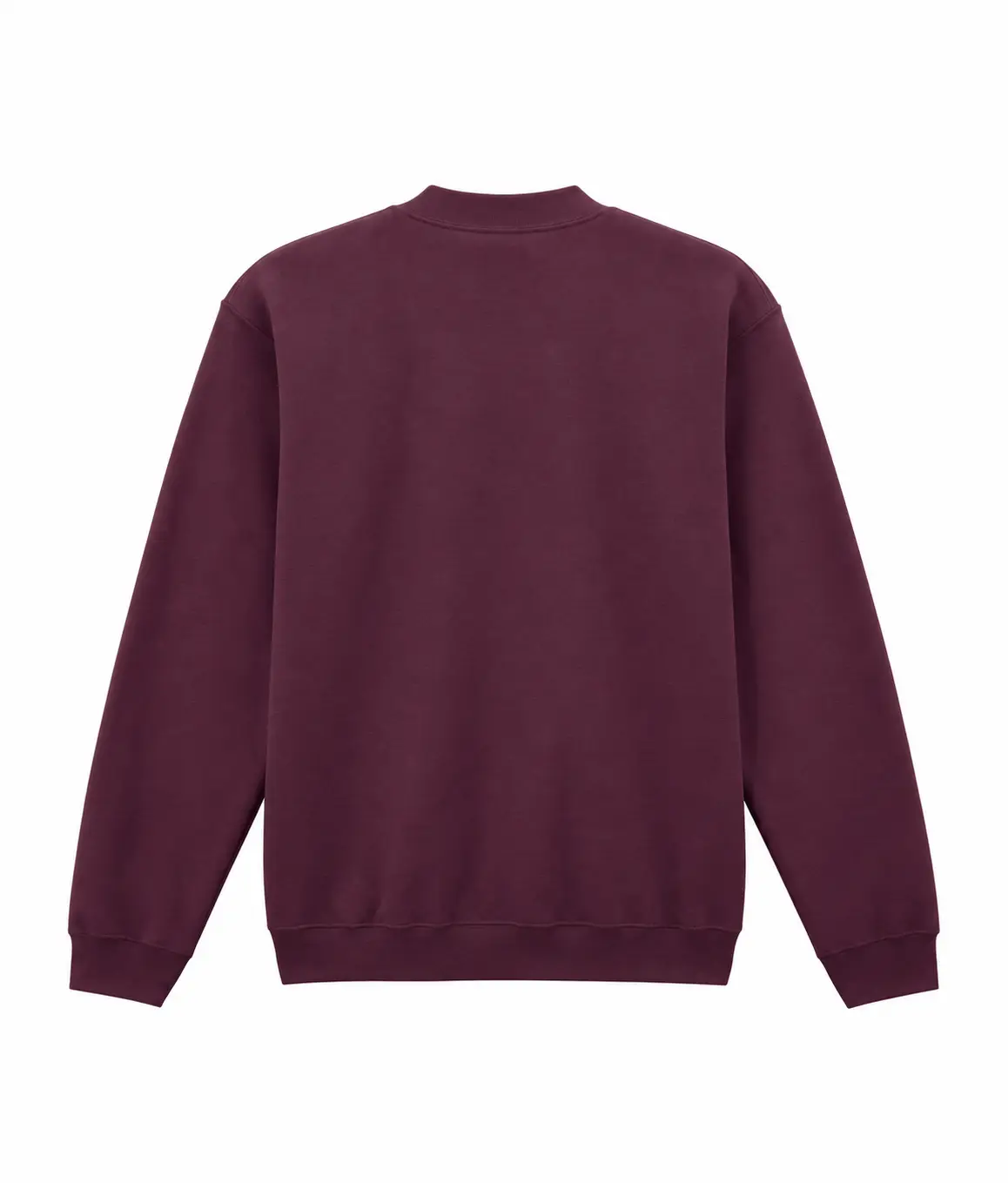 Gildan Softstyle midweight adult fleece 1/4-zip sweatshirt – Maroon – Illustrative view: back