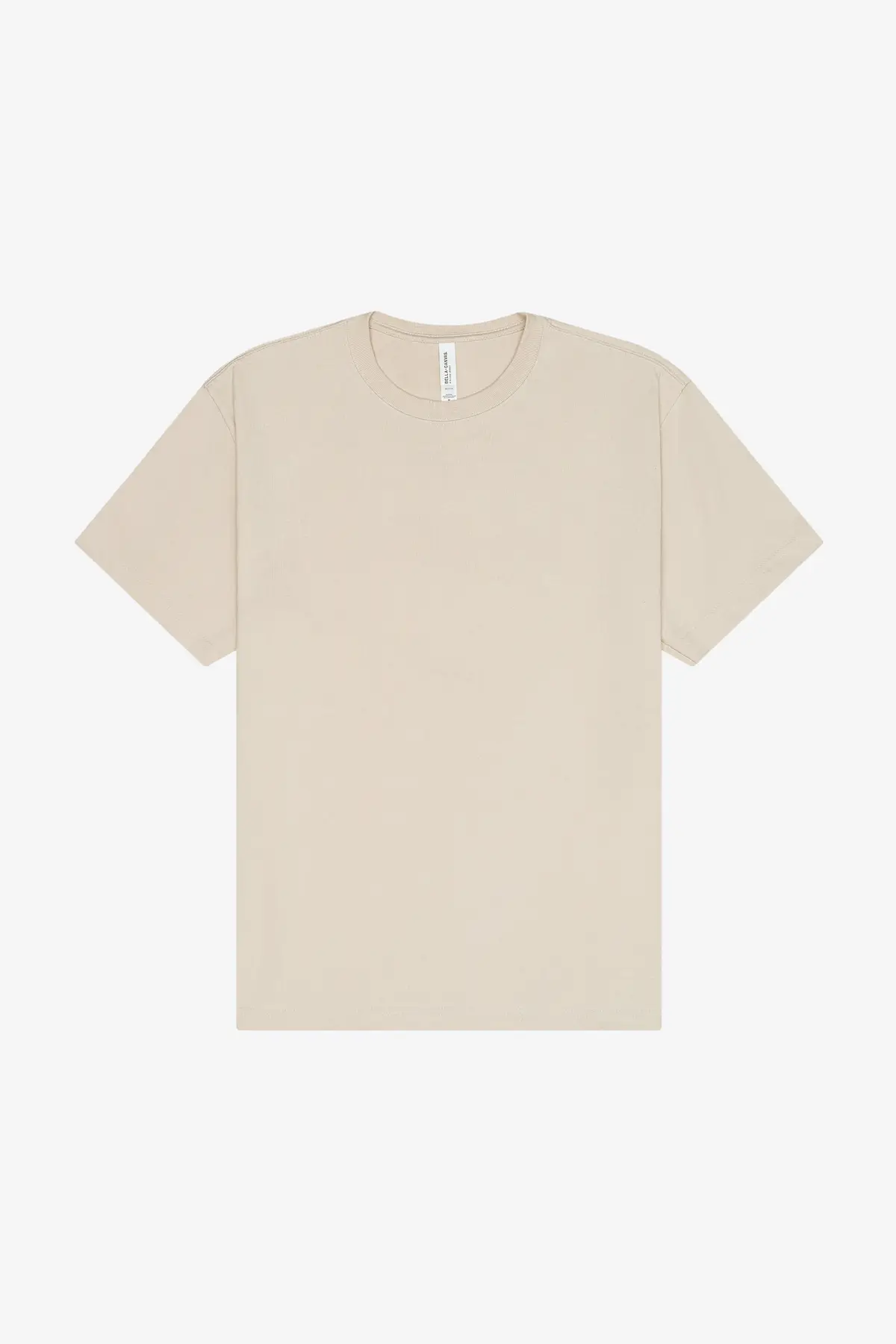 Bella+Canvas Unisex short sleeve heavy tee – Dust – Original product photograph: front