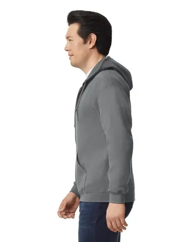Gildan Heavy Blend full-zip hooded sweatshirt – Graphite Heather – photograph 6