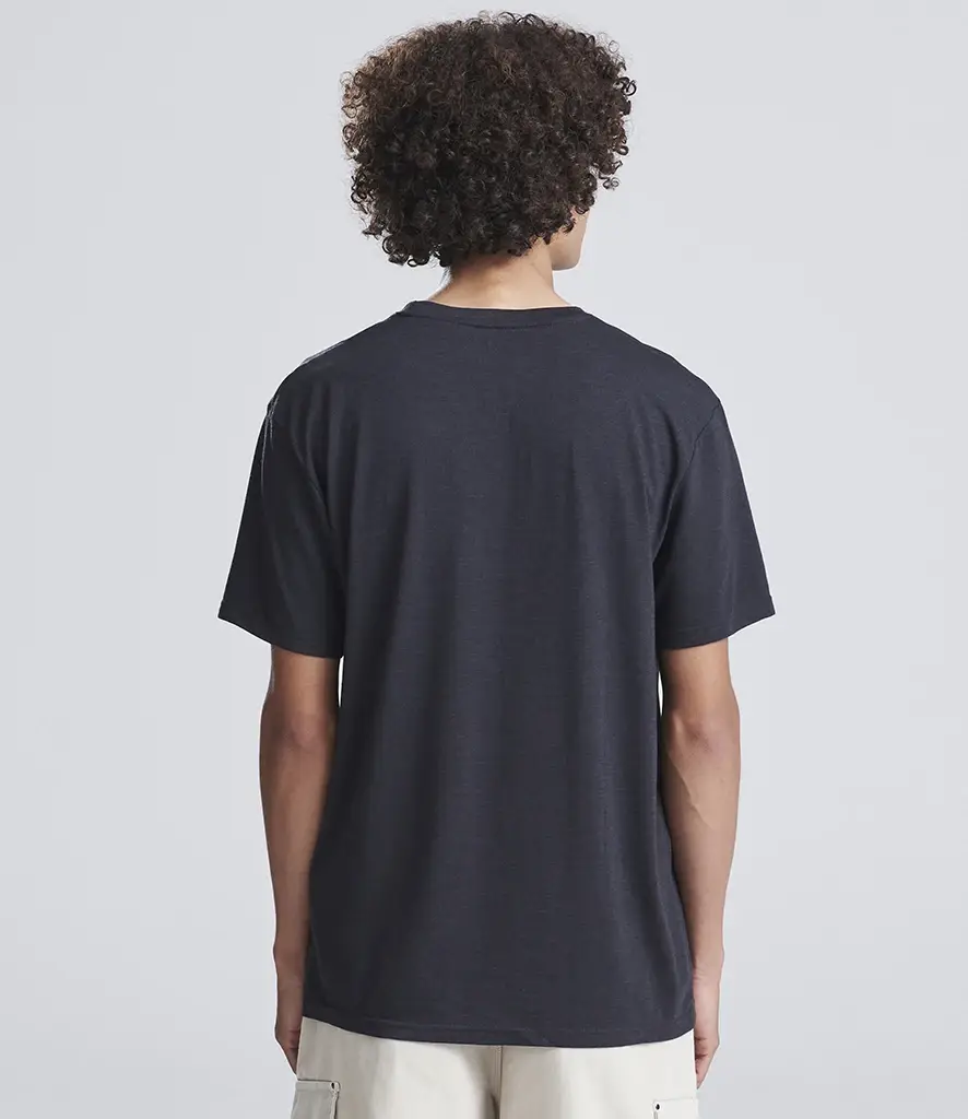 AWDis Just T's Triblend T – Heather Black – JT001 Heather Black Model