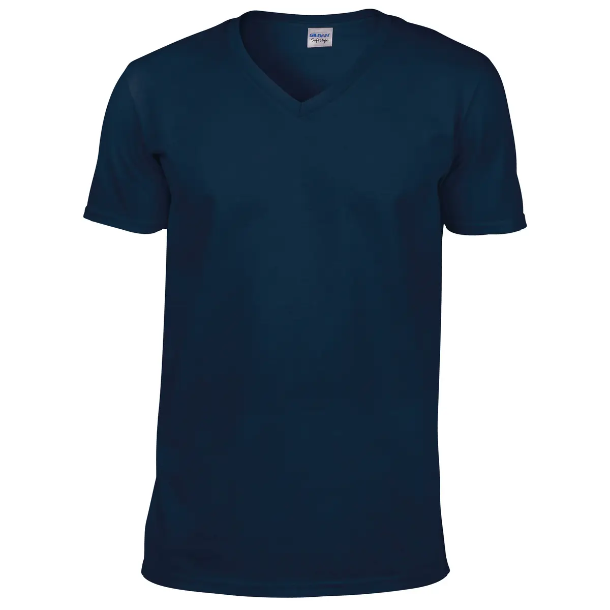 Gildan Softstyle V-Neck T-Shirt – Navy – GD10 Navy Front
