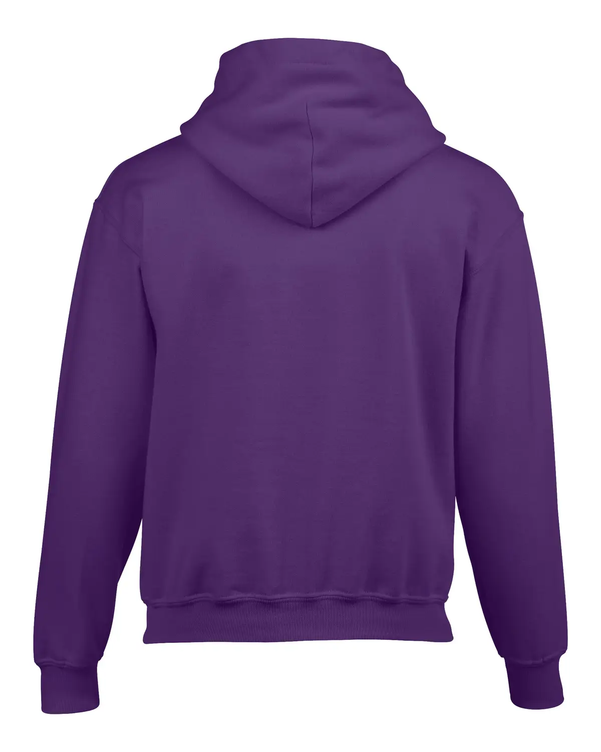 Gildan Heavy Blend youth hooded sweatshirt – Purple – Original product photograph: back