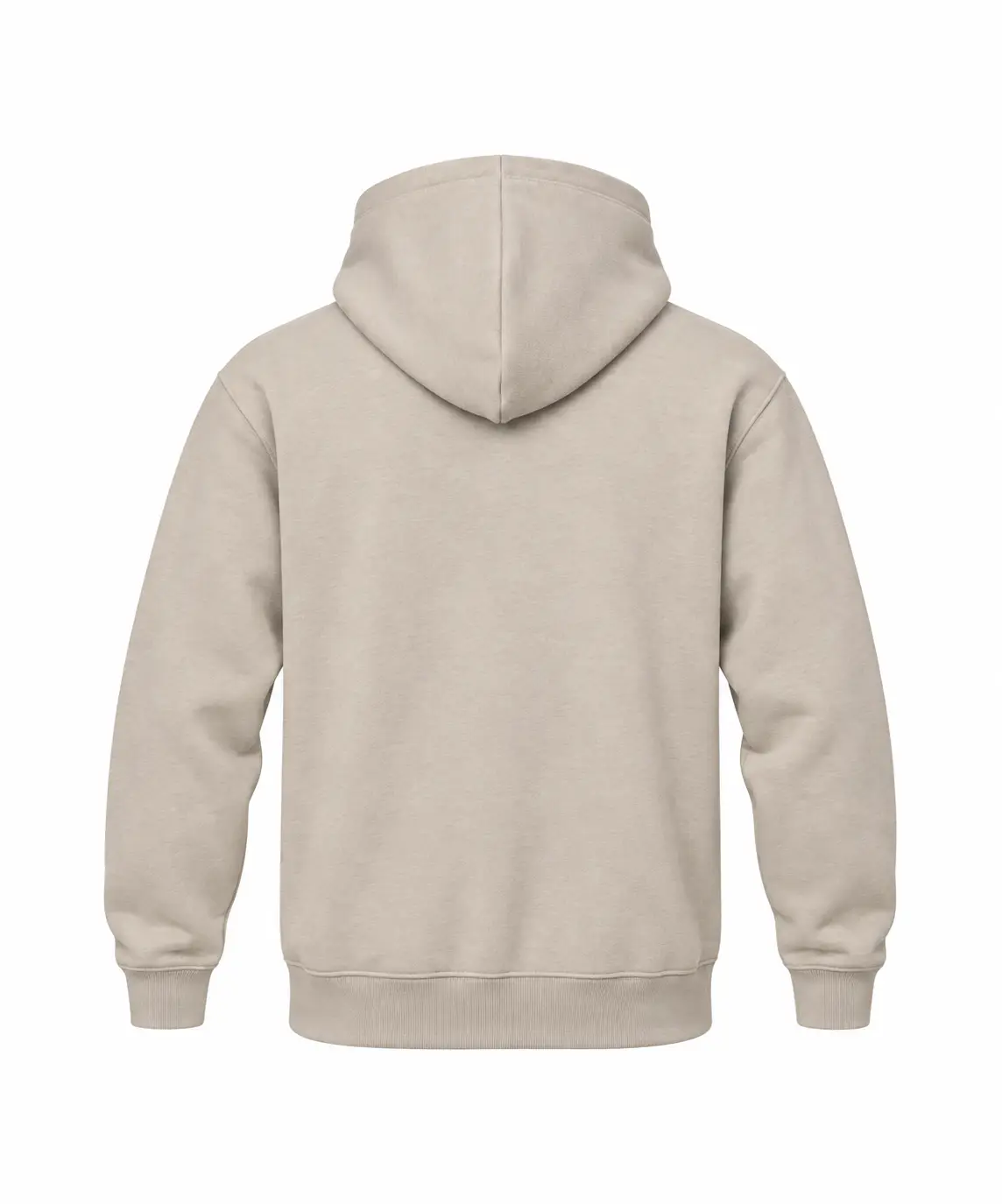 Bella+Canvas Unisex heavy full-zip hoodie – Dust – Illustrative view: back